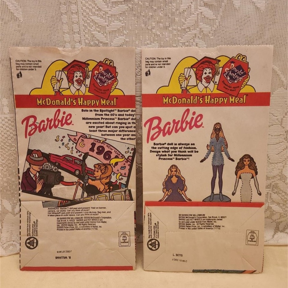 Vintage McDonald's Happy Meal Bags (7) - Picture 3 of 5